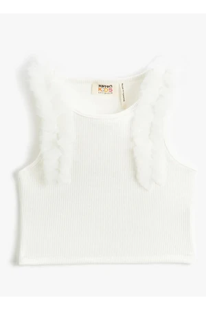 Koton Plain White Girls' Undershirt 3skg30021ak