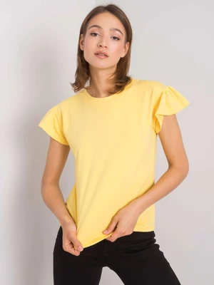 RUE PARIS Yellow cotton blouse