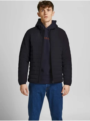 Black Quilted Jacket Jack & Jones Puffer - Men's