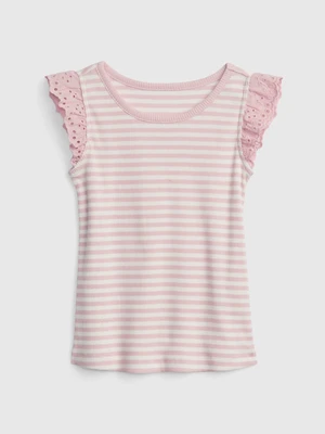 GAP Kids Striped T-shirt with Frill - Girls