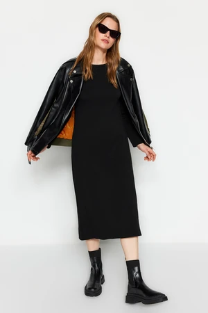 Trendyol Black Plain Sweater Dress