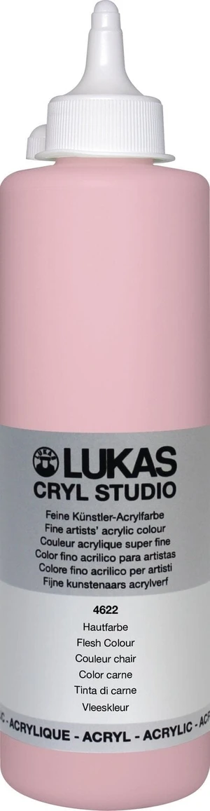 Lukas Cryl Studio Plastic Bottle Vopsea acrilică Peach Pink 500 ml 1 buc