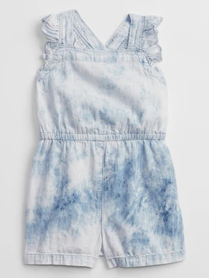 GAP Dětský overal tie-dye denim romper