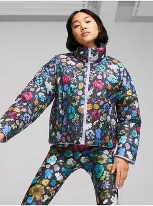 Purple-Black Women's Reversible Jacket Puma x Liberty - Women