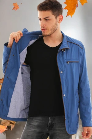 L3400 DEWBERRY COAT-PLAIN INDIGO