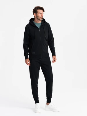 Ombre BASIC men's cotton tracksuit set unbuttoned sweatshirt + joggers