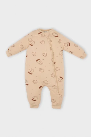 DEFACTO Baby Boy Newborn 2.5 Tog Zippered Patterned Combed Cotton Sleeping Bag