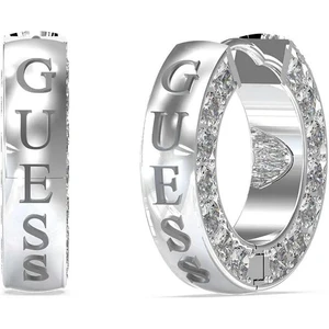 Guess Módne oceľové kruhy s kryštálmi Circle Lights JUBE03160JWRHT/U