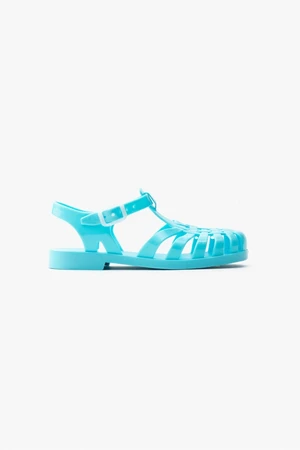 NİŞANTAŞI SHOES Anderline Jr. Baby Blue Matte Belt Detail Children's Sandals