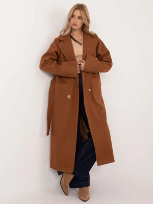 Light brown long elegant coat