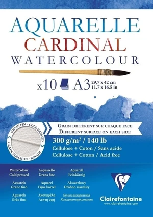 Clairefontaine Cardinal Glued Pad Carnete de Schițe A3 300 g