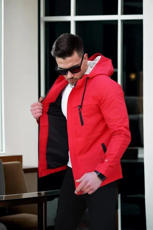 86622 Dewberry Hooded Mens Seasonal Jacket-RED