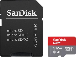 SanDisk Ultra microSDXC 512 GB + SD Micro SDXC 512 GB Carte mémoire