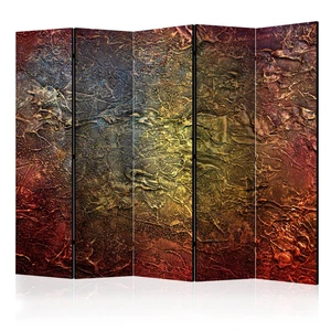 Paraván Red Gold Dekorhome 225x172 cm (5-dílný)