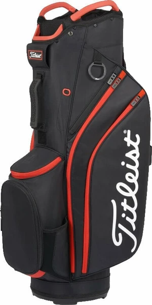 Titleist Cart 14 Black/Black/Red Borsa da golf Cart Bag