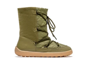 Zimní barefoot boty Be Lenka Snowfox Woman - Army Green 37