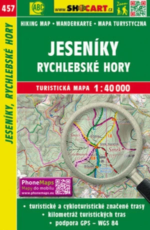 Jeseníky, Rychlebské hory 1:40 000