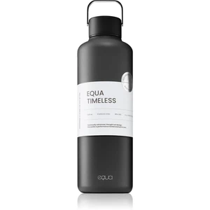 Equa Timeless fľaša na vodu z nehrdzavejúcej ocele farba Dark 1000 ml