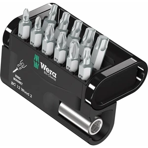 Wera Bit-Check 12 Wood 2 05057422001 sada bitov 12-dielna krížový PZ, krížový PH, Torx