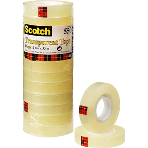 3M 5501233 5501233 lepiaca páska Scotch® 550 priehľadná (d x š) 33 m x 12 mm 12 ks