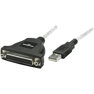 Manhattan USB 1.1 prepojovací kábel [1x USB 1.1 zástrčka A - 1x D-SUB zásuvka 25-pólová]