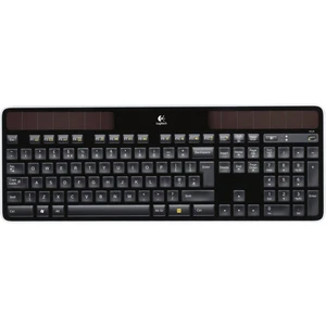 Logitech K750 Wireless Solar Keyboard bezdrôtový klávesnica nemecká, QWERTZ, Windows® čierna solárna prevádzka