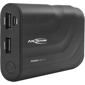 Ansmann PB7 powerbanka 6600 mAh #####Smart IC Li-Ion akumulátor microUSB čierna #####Statusanzeige