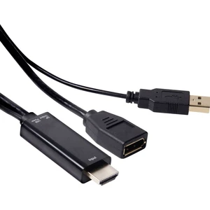 club3D CAC-2330 HDMI adaptér [1x HDMI zástrčka - 1x zásuvka DisplayPort] čierna