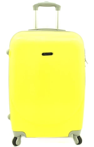 Cestovní kufr skořepinový na čtyřech kolečkách Agrado (L) 90l - žlutá