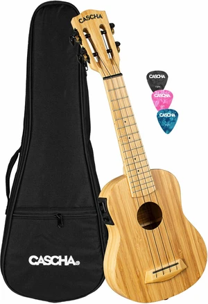 Cascha HH 2312E Sopran Ukulele Bambus