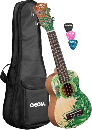 Cascha HH 2602 Art Series Sopran Ukulele Leafy