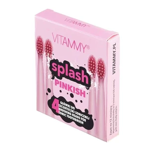 Vitammy Splash, Náhradné Násady Na Zubné Kefky Splash, Ružová/Pink/