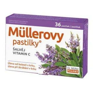 DR. MÜLLER Müllerovy pastilky šalvěj, vitamin C 36 ks