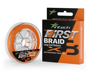 Intech first splétaná šňůra braided line braid x8 orange 150 m - 0,235 mm 13,61 kg