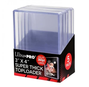 UltraPro Toploader Ultra Pro 3x4 Super Thick 360PT Toploaders - 5 ks