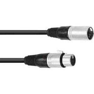 XLR kabel OMNITRONIC, 1,5 m, černá černá