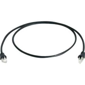 Síťový kabel RJ45 Telegärtner L00000A0077, CAT 6A, S/FTP, 0.50 m, černá