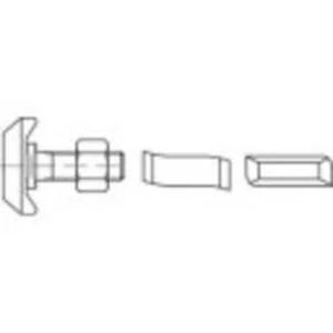 Šroub s T hlavou 1070225, N/A, M10, 50 mm, nerezová ocel, 50 ks