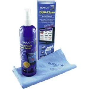 Čistič obrazovek Rogge Duo-Clean, 10025, TFT , plazma, LED, LCD, 250 ml včetně utěrky , 1 ks