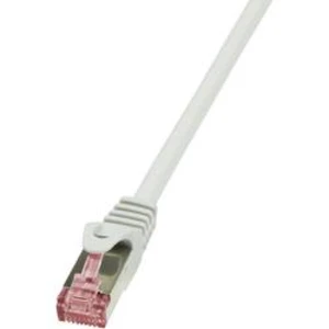 Síťový kabel RJ45 LogiLink CQ2022S, CAT 6, S/FTP, 0.50 m, šedá