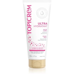 Topicrem UH BODY Ultra-Moisturizing Pearly Body tělové mléko na citlivou pokožku s perleťovým leskem 200 ml