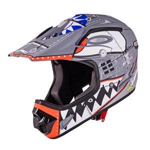 Downhill přilba W-TEC FS-605 Allride  L (59-60)  Skull Smile