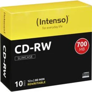 CD-RW 700 MB Intenso 2801622 10 ks Slimcase přepisovatelné