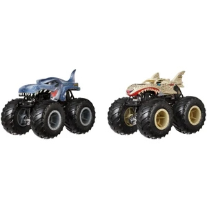 Mattel Hot Wheels Monster trucks demoliční duo Mega-Wrex VS Leopard Shark FYJ65