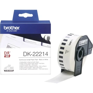 Brother DK-22214 etikety v roli 12 mm x 30.48 m papier  biela 1 ks permanentné DK22214 univerzálne etikety