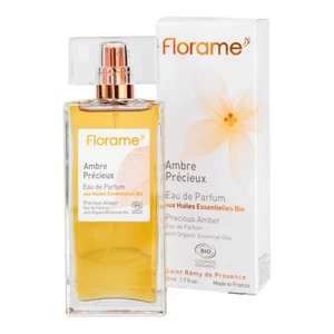 Parfémová voda přírodní AMBRE PRÉCIEUX — drahocenný jantar 50 ml BIO   FLORAME