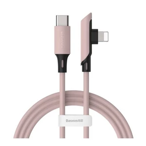 Kábel Baseus USB-C/Lightning, PD 18W, 1,2m (CATLDC-A04) ružový Pružný kabel vyrobený z termoplastického elastomeru a slitiny zinku. Vaše zařízení neje