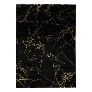 Čierny koberec Universal Gold Marble, 60 x 120 cm