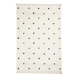 Bielo-čierny koberec Think Rugs Boho Dots, 160 x 220 cm