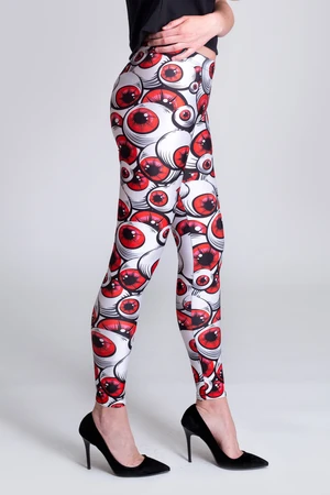 Eyeballz Red Leggings